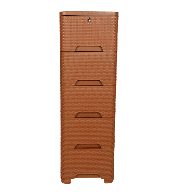 Caino Closet 5 Drawer Eagle Brown