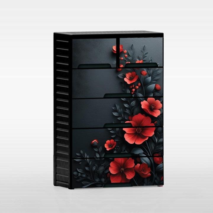 RFL Wardrobe Double 5D KD Elegant- Crimson