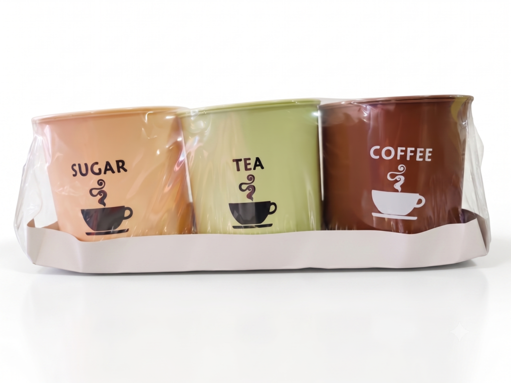 Air Tight Jar Small 3 pcs SET (Sugar,Coffee,TEA)