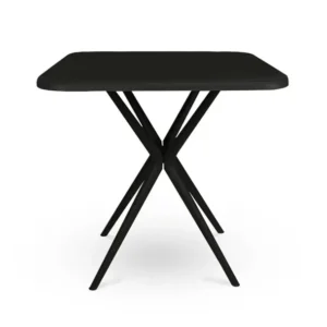 Restaurant Table Square 4 Seated P/L - Black