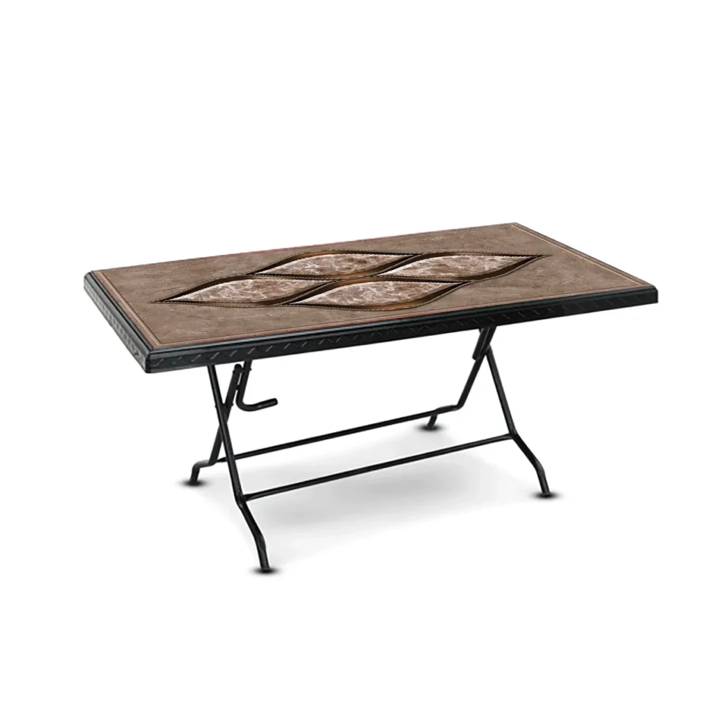 Deco Table 6 Seat S/L Print Infinity-Black