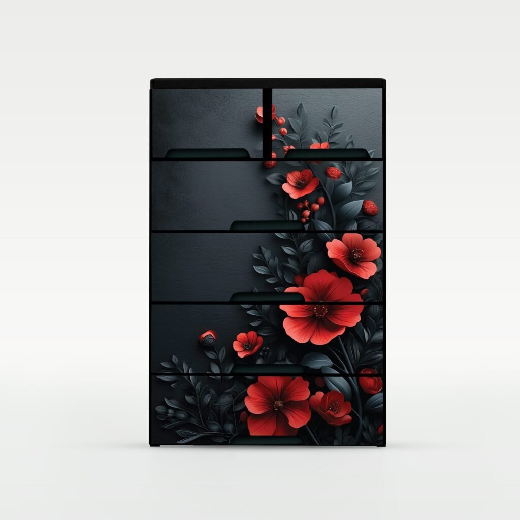 RFL Wardrobe Double 5D KD Deluxe – Crimson