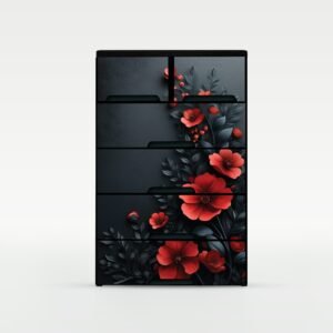 RFL Wardrobe Double 5D KD Deluxe - Crimson