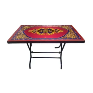 Deco Classic Table 4 Seat S/L Print Stone Black