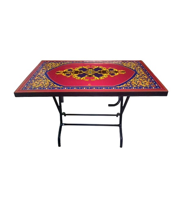 Deco Classic Table 4 Seat S/L Print Stone Black