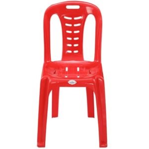 RFL Dining Chair Deluxe (Spiral) Red Plastic Chair for Home, Dining & Outdoor Use