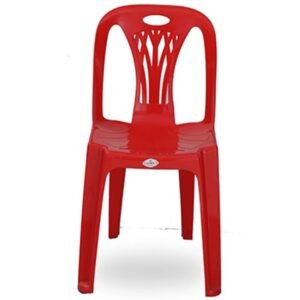 Dining Super Chair (Tree) Red | Premium Plastic Dining Chair for Home & Cafe