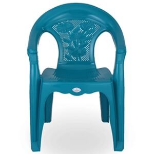 RFL Garden Chair Net Flower Tulip Green | Durable Plastic Chair for Indoor & Outdoor