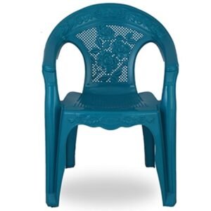 RFL Deluxe Garden Chair Net Flower Tulip Green – Durable Plastic Armchair