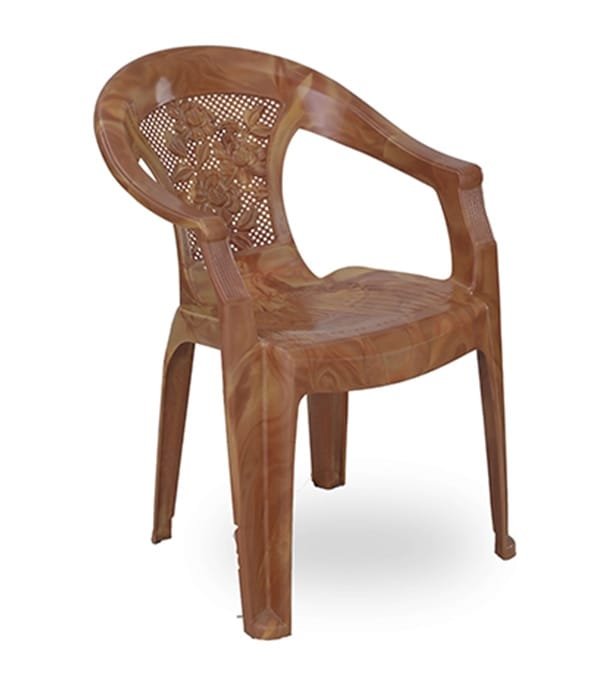 Chair Relax Arm Net Flower Sandal Wood