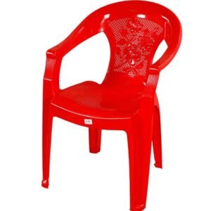RFL Chair Relax Arm Net Flower Red – Stylish, Comfortable & Durable Plastic Chair