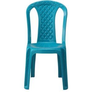 RFL Decorator Chair Diamond Design Tulip Green | Durable Plastic Chair for Home & Office