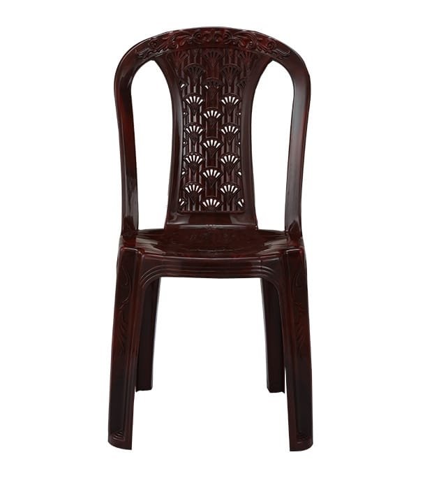 RFL Decorate Chair Tube Rose | Rose Wood | Durable Plastic Chair for Home & Office