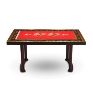 Deco Classic Table 6 Seat P/L Print Rock-3 SW