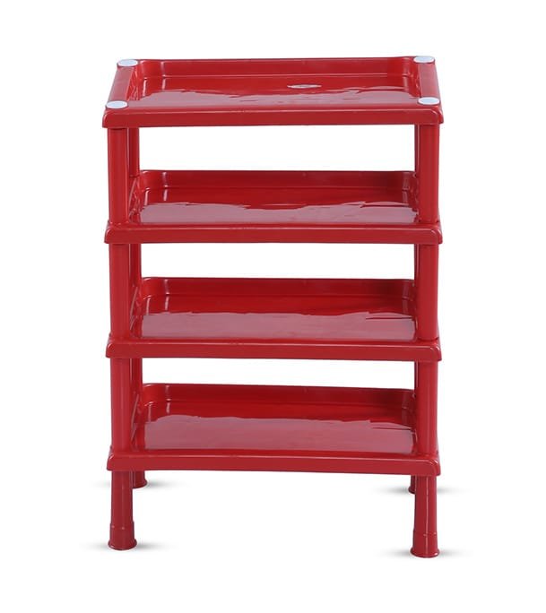 Pacific Shoe Rack 4 Step Red