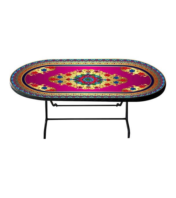 Dining Table 6 Seat Family S/L Print Sunlit Pro-Black