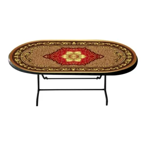 Dining Table 6 Seat Family S/L Print Steel Pro-Black