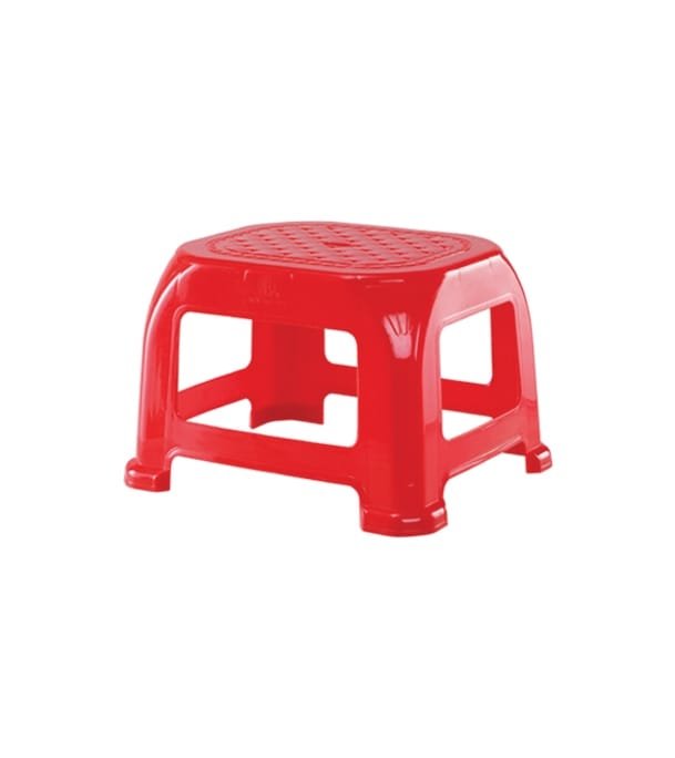 Premium Medium Stool Red