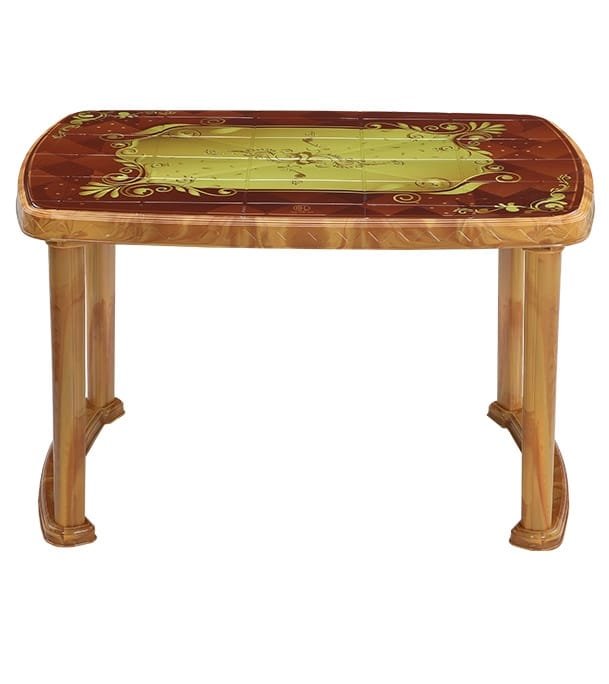 Dining Table 4 Seat Rtg P/L Print Wave – SW