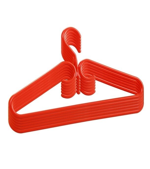 RFL Coat Hanger 42CM 6 Pcs Set Red