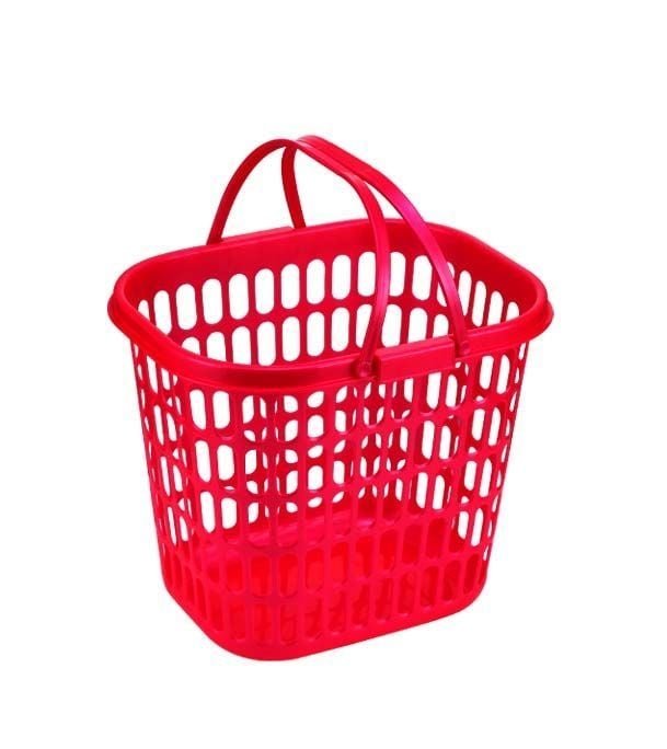 Handle Laundry Basket Red