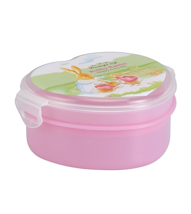 RFL Love Shape Tiffin Box Tr.Pink