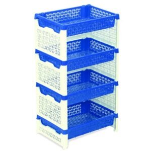 4 Step Lotus Fence Rack Two Color Blue